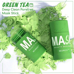 Juxek™ Green Tea Clay Mask Stick For Oil Control, Blackhead Reduction, and Pore Minimization