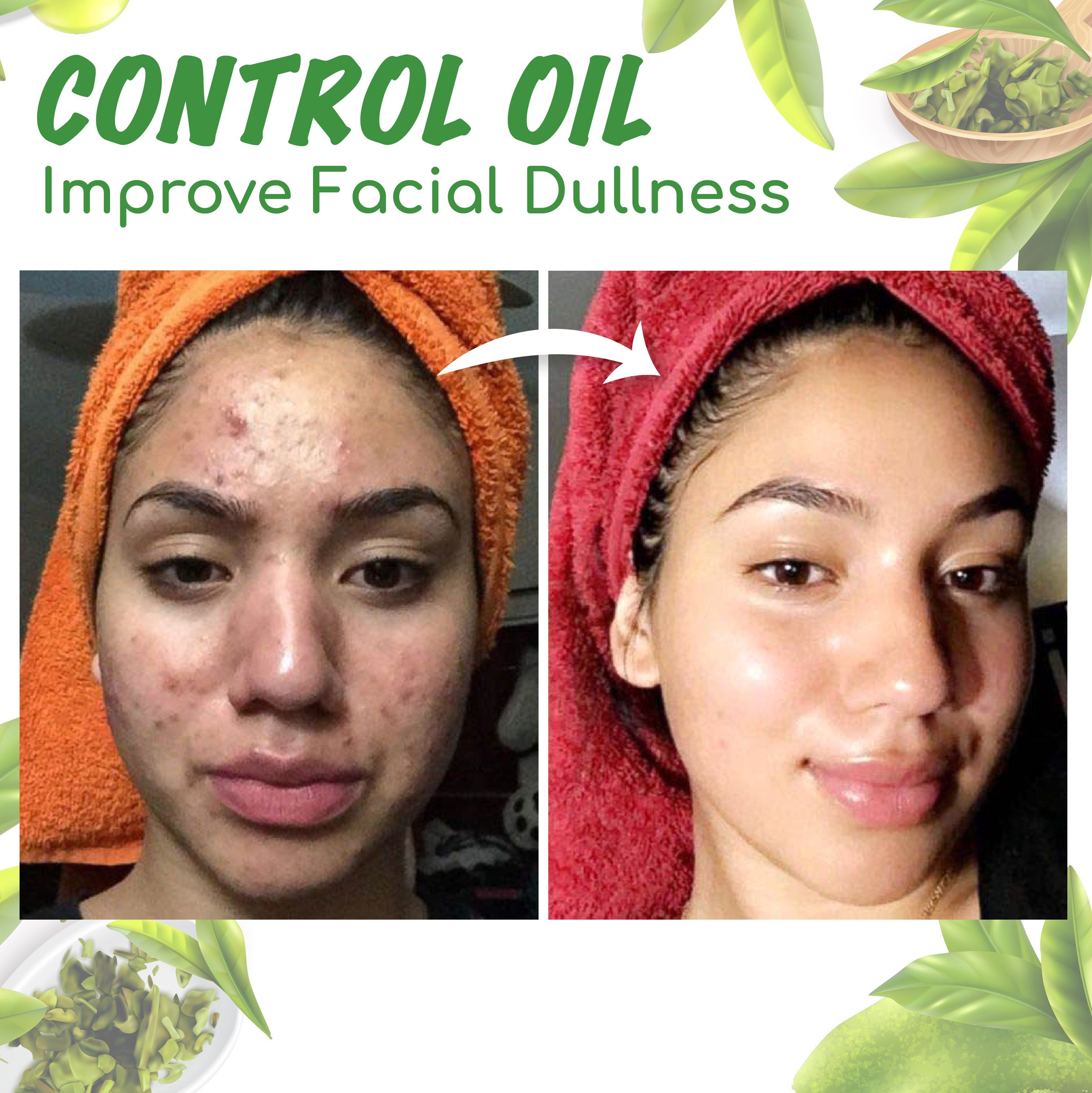 Juxek™ Green Tea Clay Mask Stick For Oil Control, Blackhead Reduction, and Pore Minimization